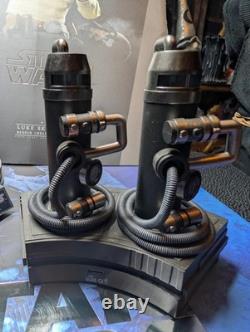 DX25 1/6 Hot Toys Deluxe Luke Skywalker Light Up Base Bespin Diorama Custom