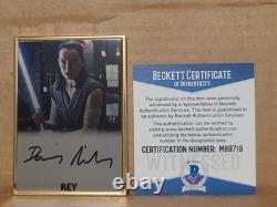 Daisy Ridley As Rey Custom on card Autograph Card. Beckett Witnessed Certified