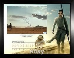 Daisy Ridley Rey Star Wars Custom Framed Signed Photo Display ACOA