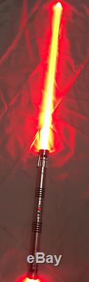 Darth Maul Star Wars Custom Aluminum Lightsaber Double Red blades LED with Sound