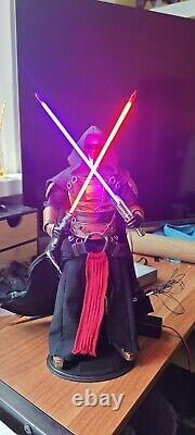 Darth Revan 1/6 Custom Medicom Statue Figure Hot Toys. Full Light Up Rare