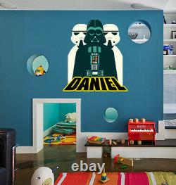 Darth Vader, Star Wars Custom name wall decal, personalized sticker
