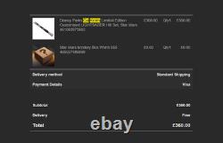 Disney Parks Cal Kestis Limited Edition Customised LIGHTSABER Hilt, Star Wars