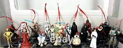 Disney Star Wars 20pc Custom Christmas Ornaments Vader R2-D2 Maul Chewie Yoda