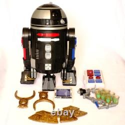 Disney Star Wars Galaxy's Edge Custom Astromech Droid Black R2 + Accessories