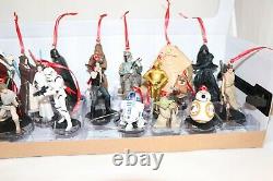 Disney Star Wars Mega 20pc Christmas Ornaments Custom Set Vader Jaba Boba Yoda