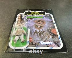 Dual Signed Signed Teek Battle For Endor Custom Figure Star Wars Ewoks Autograph