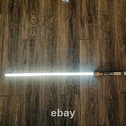 Electrum Sabercrafts Aurora Neopixel Lightsaber Pristine Customized Smooth-Swing