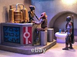 CUSTOM STAR WARS CANTINA STYLE BAR AND DISPENSERS SET for 3.75 figure  diorama