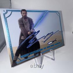 Ewan McGregor Signed Star Wars Obi-Wan Kenobi Custom Trading Card JSA AV17210