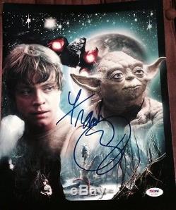 FRANK OZ SIGNED AUTOGRAPH STAR WARS YODA CUSTOM ARTWORK 11x14 PHOTO PSA/DNA COA