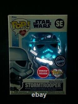 FUNKO POP! Star Wars Custom Glow MAKE A WISH Metallic Stormtrooper SE