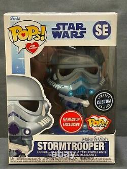 FUNKO POP! Star Wars Custom Glow MAKE A WISH Metallic Stormtrooper SE