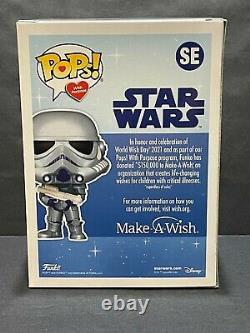 FUNKO POP! Star Wars Custom Glow MAKE A WISH Metallic Stormtrooper SE