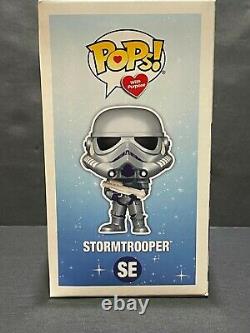 FUNKO POP! Star Wars Custom Glow MAKE A WISH Metallic Stormtrooper SE