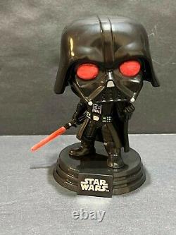 FUNKO POP! Star Wars Funko Exclusive Custom Glow + Art Box Darth Vader #428