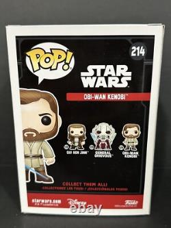 FUNKO POP! Star Wars Smuggler's Bounty Obi-Wan Kenobi #214 with Custom Art Box