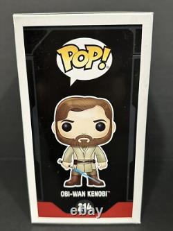 FUNKO POP! Star Wars Smuggler's Bounty Obi-Wan Kenobi #214 with Custom Art Box