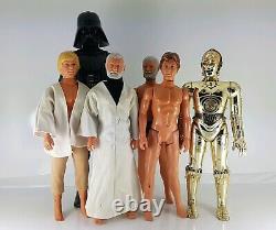 Figurines Figures Star Wars Lot Vintage Gmfg Ben Luke Vader Han C3po Custom 1978