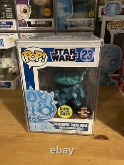 Funko Pop! Star Wars Holographic Darth Maul CUSTOM! Glow GITD Rare Hard Stack