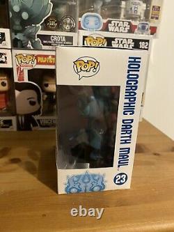 Funko Pop! Star Wars Holographic Darth Maul CUSTOM! Glow GITD Rare Hard Stack