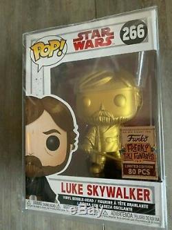 Funko Pop! Star Wars The Last Jedi Fundays Gold Luke Skywalker 80 pcs CUSTOM
