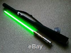 Galaxys Edge STAR WARS LIGHTSABER Jedi Saber 6 BONUS KYBER CRYSTAL Savis Custom