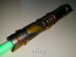 Galaxys Edge STAR WARS LIGHTSABER Jedi Saber 6 BONUS KYBER CRYSTAL Savis Custom