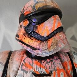 Giant Storm Trooper Graffiti Custom Star Wars Figure 4ft tall Art Display Piece