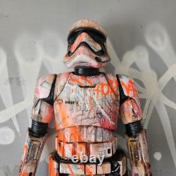 Giant Storm Trooper Graffiti Custom Star Wars Figure 4ft tall Art Display Piece