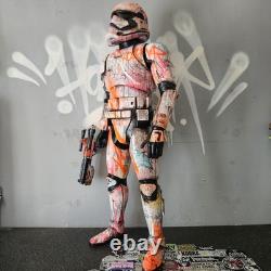 Giant Storm Trooper Graffiti Custom Star Wars Figure 4ft tall Art Display Piece Giant Storm Trooper Graffiti Custom Star Wars Figure 4ft tall Art Display Piece