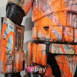 Giant Storm Trooper Graffiti Custom Star Wars Figure 4ft tall Art Display Piece