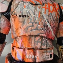 Giant Storm Trooper Graffiti Custom Star Wars Figure 4ft tall Art Display Piece