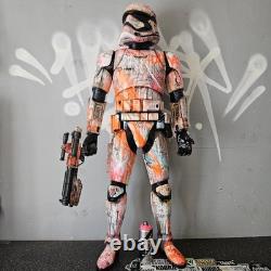 Giant Storm Trooper Graffiti Custom Star Wars Figure 4ft tall Art Display Piece