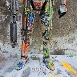 Graffiti Storm Trooper Star Wars 18 Inch Figurei Custom Painted Art Toy Hoakser