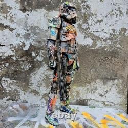 Graffiti Storm Trooper Star Wars 18 Inch Figurei Custom Painted Art Toy Hoakser