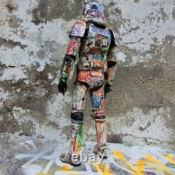 Graffiti Storm Trooper Star Wars 18 Inch Figurei Custom Painted Art Toy Hoakser