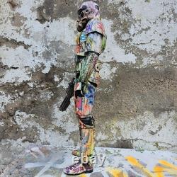 Graffiti Storm Trooper Star Wars 18 Inch Figurei Custom Painted Art Toy Hoakser