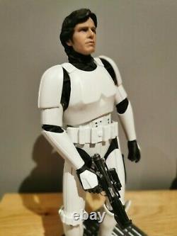 HOT TOYS STAR WARS STORMTROOPER 1/6 first release with custom Han Solo Head