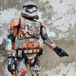 Hip Hop Graffiti Large Custom Storm Trooper Star Wars Painted Art Toy 18inch new
