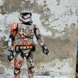 Hip Hop Graffiti Large Custom Storm Trooper Star Wars Painted Art Toy 18inch new