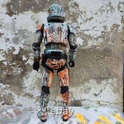 Hip Hop Graffiti Large Custom Storm Trooper Star Wars Painted Art Toy 18inch new