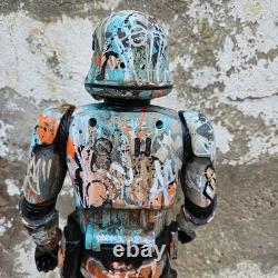 Hip Hop Graffiti Large Custom Storm Trooper Star Wars Painted Art Toy 18inch new