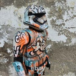 Hip Hop Graffiti Large Custom Storm Trooper Star Wars Painted Art Toy 18inch new