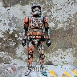 Hip Hop Graffiti Large Custom Storm Trooper Star Wars Painted Art Toy 18inch new