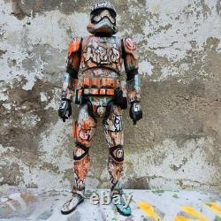 Hip Hop Graffiti Large Custom Storm Trooper Star Wars Painted Art Toy 18inch new