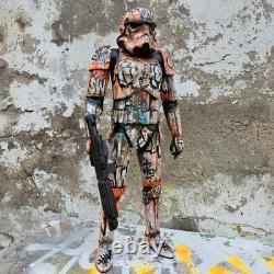 Hip Hop Graffiti Large Custom Storm Trooper Star Wars Wu Tang Painted Art Toy