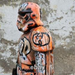 Hip Hop Graffiti Large Custom Storm Trooper Star Wars Wu Tang Painted Art Toy