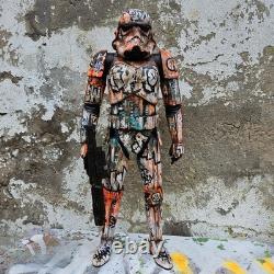 Hip Hop Graffiti Large Custom Storm Trooper Star Wars Wu Tang Painted Art Toy