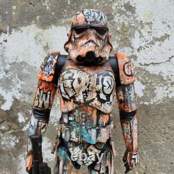 Hip Hop Graffiti Large Custom Storm Trooper Star Wars Wu Tang Painted Art Toy